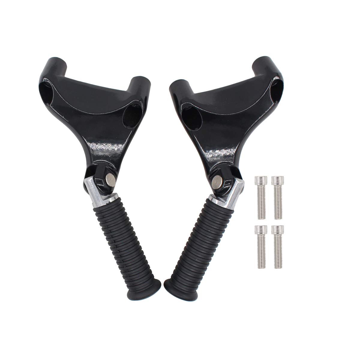 Applianpar 1 Pair Of Left & Right Passenger Rear Foot Pegs Rests Pedal Mount Kit For Harley Davidson Sportster Xl883 Xl1200 2004-2013 Motorcycle