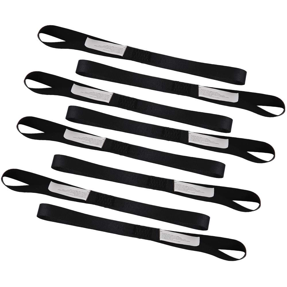 XSTRAP STANDARD Soft Loop Tie-Down Straps 8PK 1-1/16 x 18 inches - 3600LB Breaking Strength, Loops for Securing Trailering of Bi