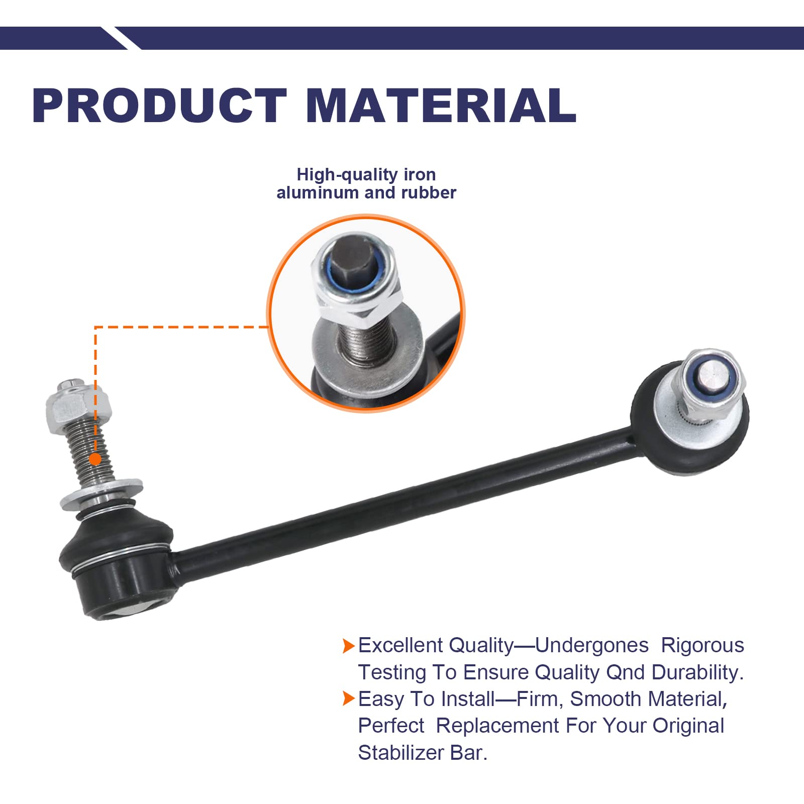 Stiueoav K80822 K80823 Sway Bar Link - Front Stabilizer End Link Compatible With 2005-2019 300?2008-2019 Challenger?2006-2019 Ch