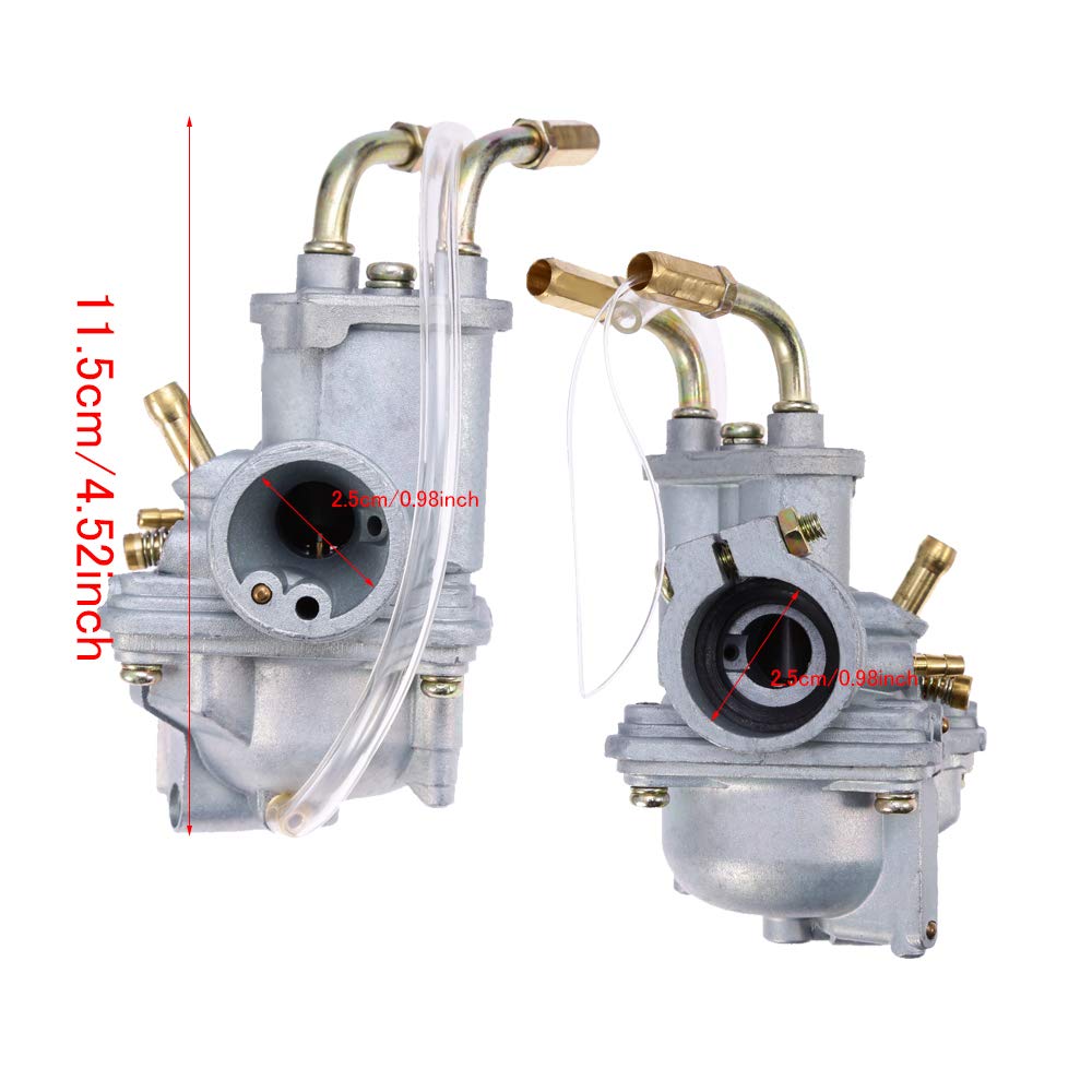 Hoypeyfiy Carburetor Air Filter And Throttle Choke Cable Kit Replacement For Yamaha Pw50 Y Zinger