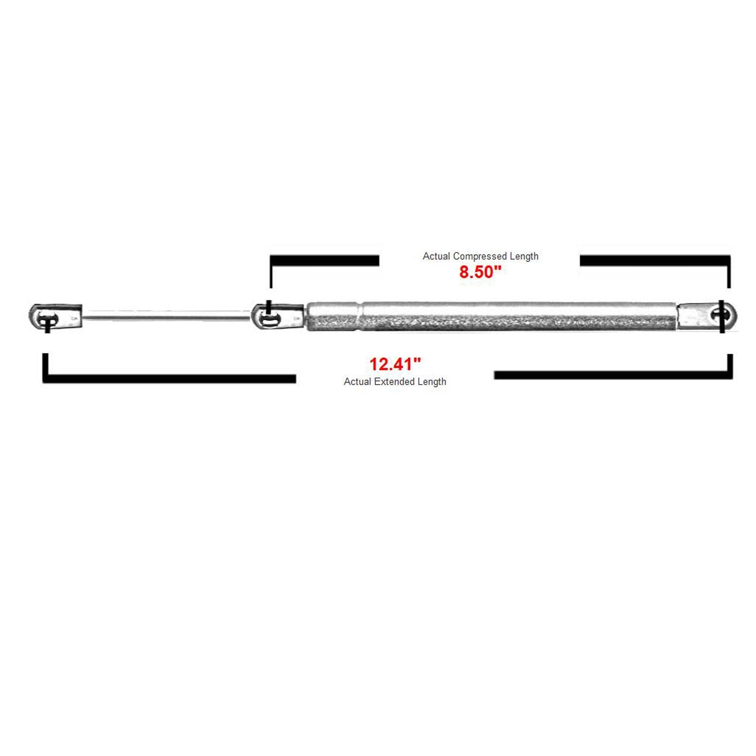 2 Pcs Front Hood Lift Supports Struts Shocks Gas Springs For 2005-2012 Dodge Challenger Magnum 6303