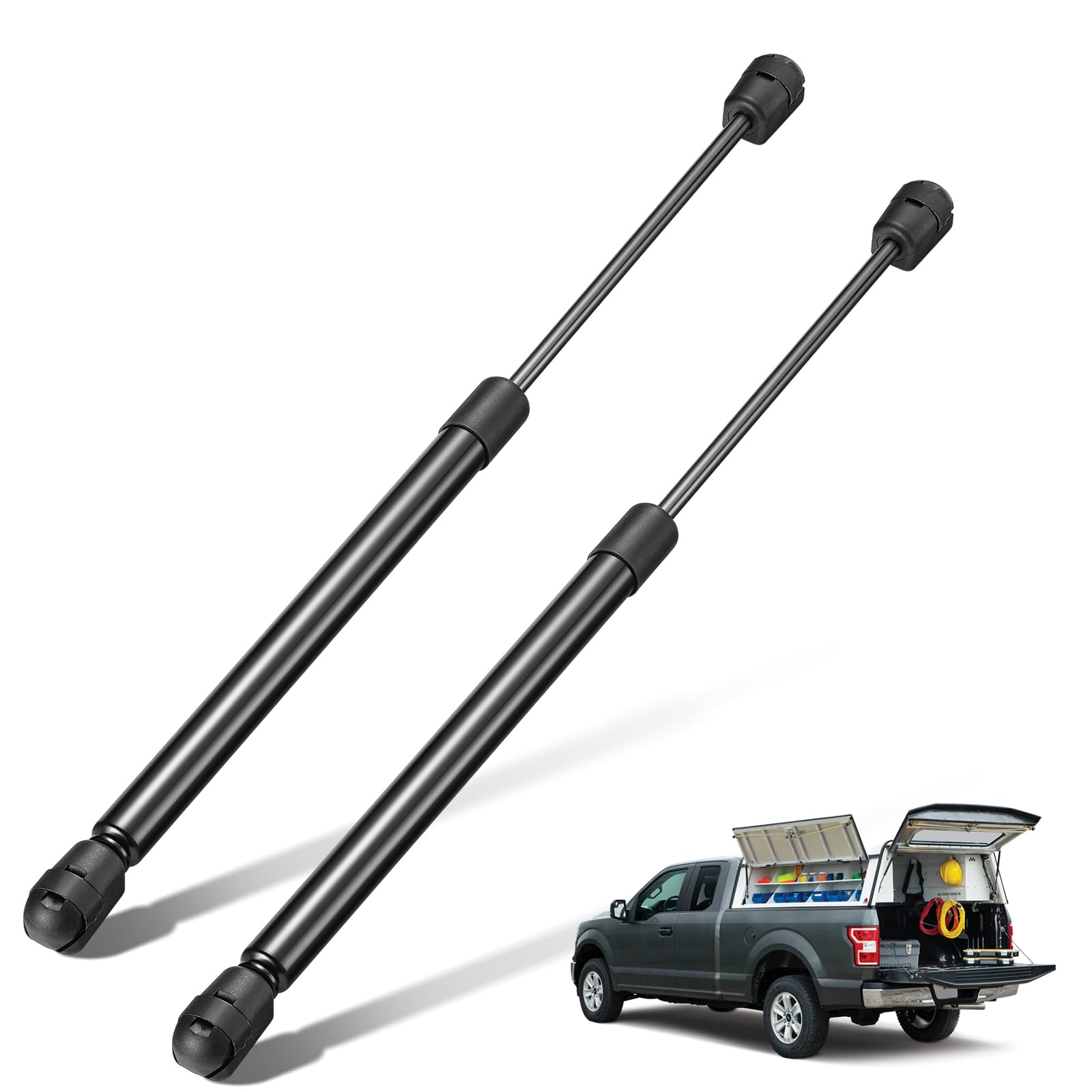 Bdfhyk C16-21825 15 Inch 28Lbs/(125N) Gas Strut Shock Lift Support For Are Leer Camper Shell Topper Rear Window, Truck Bed Cover