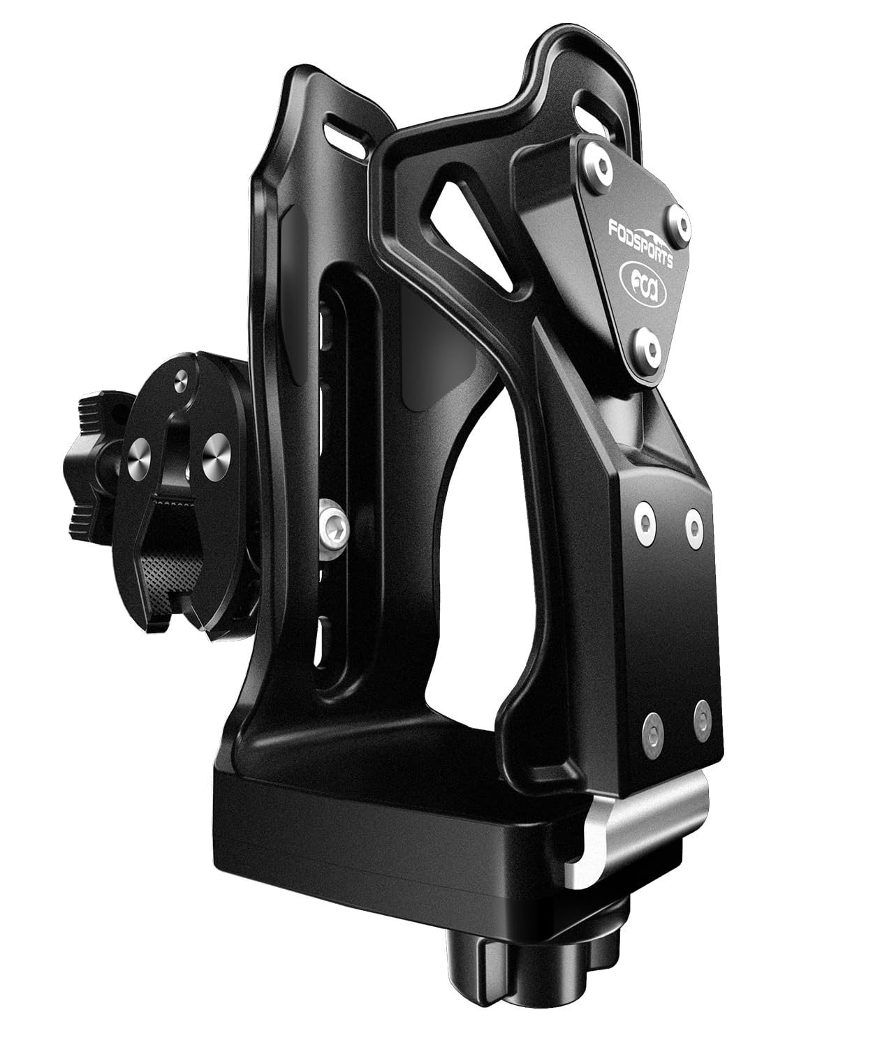 Fodsports Motorcycle Atv Cup Holder, Upgraded Motorcycle Drink Holder With 0.5-1.57'' Metal Clamp, Universal Water Bottle Holder