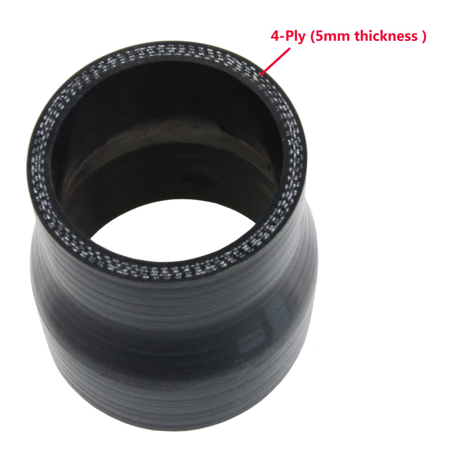 Ucreative Straight Id 2.0' To 2.5' (51Mm To 63Mm) Coupler Silicone Hose 4-Ply