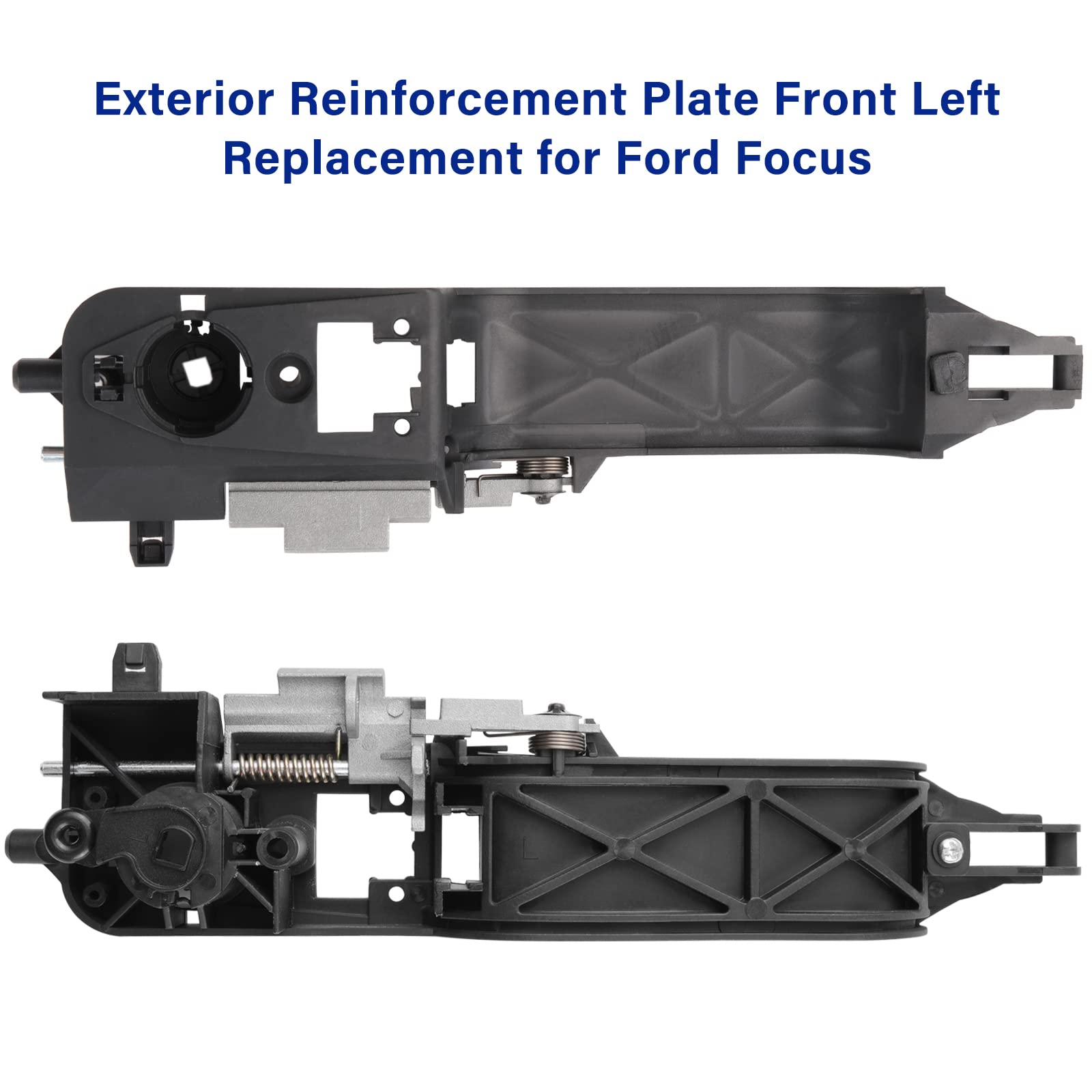 Lcyolada 926324 Front Driver Side Exterior Door Handle Reinforcement Compatible With 2008 2009 2010 2011 Ford Focus,Replaces 8S4Z5426685B,Black