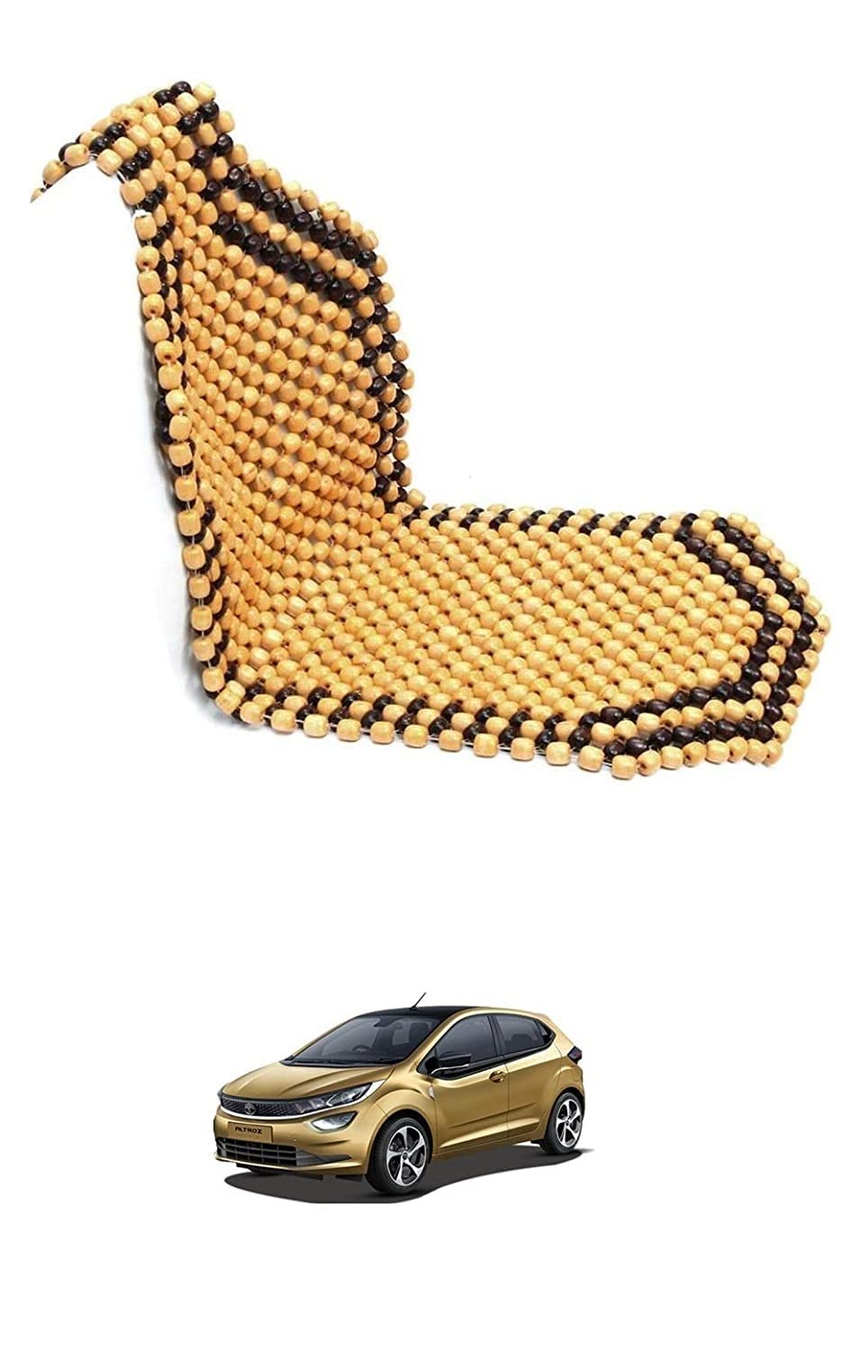 Auto Addict Car Seat Wooden Bead Seat Covers for Tata Altroz