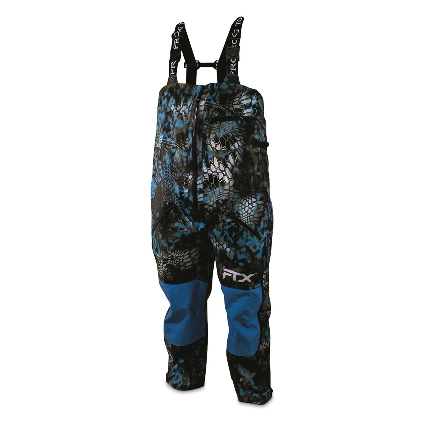 Frogg Toggs Men'S Ftx Armor Premium Waterproof Rain, Fishing Bibs, Kryptek Neptune, Medium