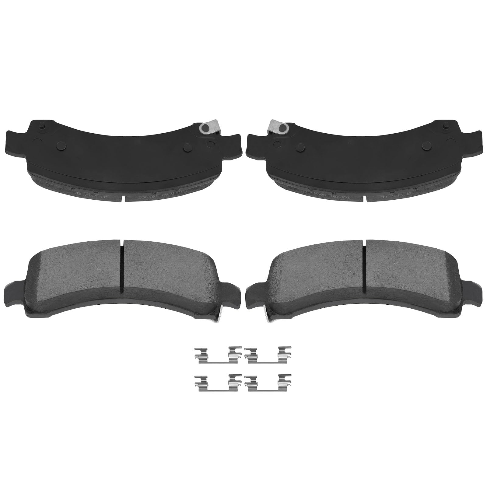 Automuto 4Pcs Rear Ceramic Disc Brake Pads Set D974 For Cadillac Escalade For Chevrolet Avalanche 1500 Express 1500 Express 2500