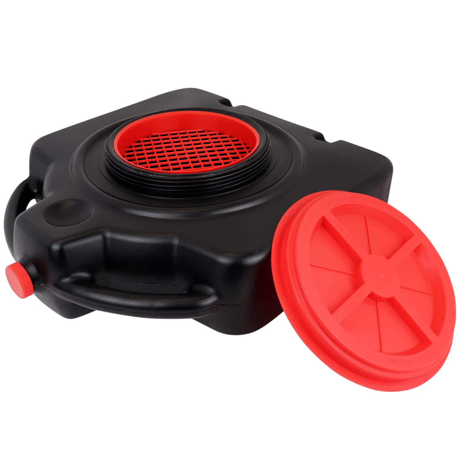 Zeeline By Milton Ze700, Oil Change Pan, With Filter Drain Screen, 15 Quart, Oil Collection Pan, Lightweight, Oil Pan With 8” Drain Opening, Pour Spout For Easy Transport