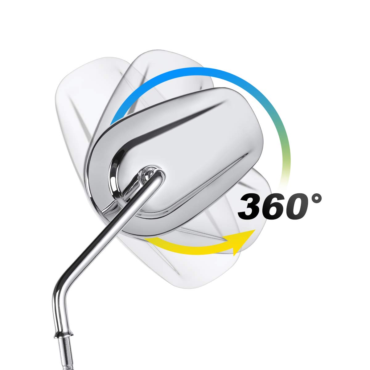 Slmoto Chrome Rearview Mirrors Fit For Harley Touring Flht Flhr Road King Flhtc Classic Sportster Xl 1200 883 Flstc Flstf