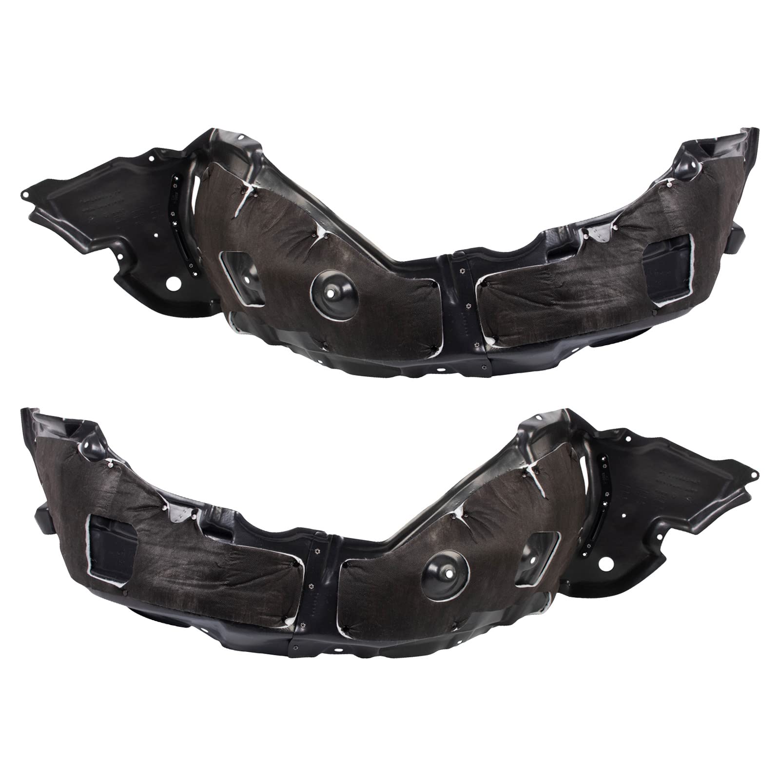 Trq Inner Fender Liner Set Compatible With 2013-2015 Lexus Is250 Is350 Lx1248127 Lx1249127