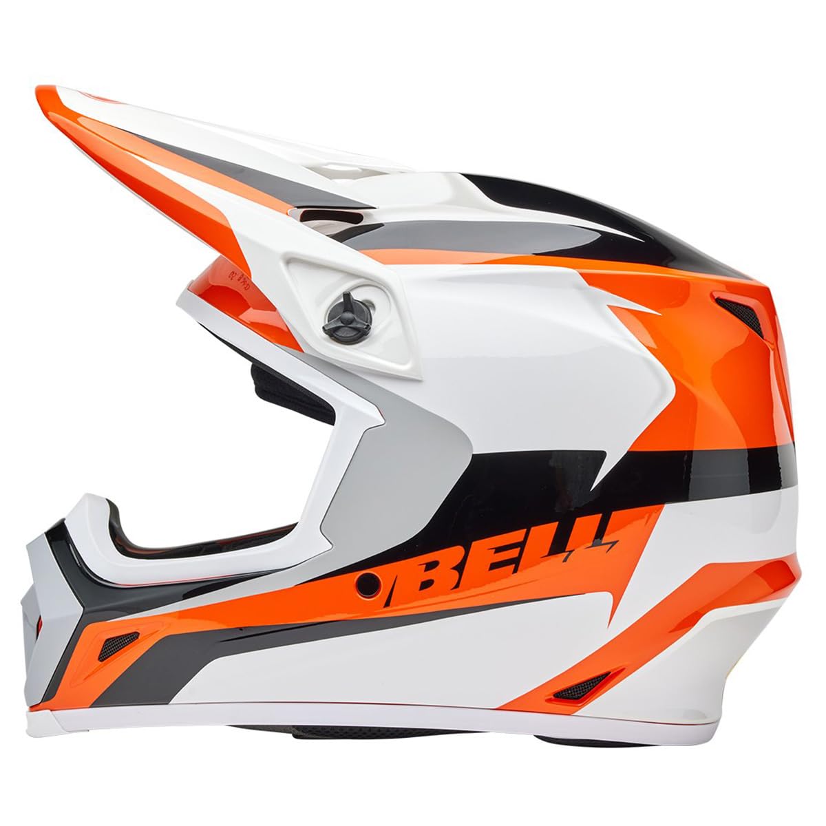Bell Mx-9 Mips Dirt Helmet (Gloss Rift Orange/White - Medium)