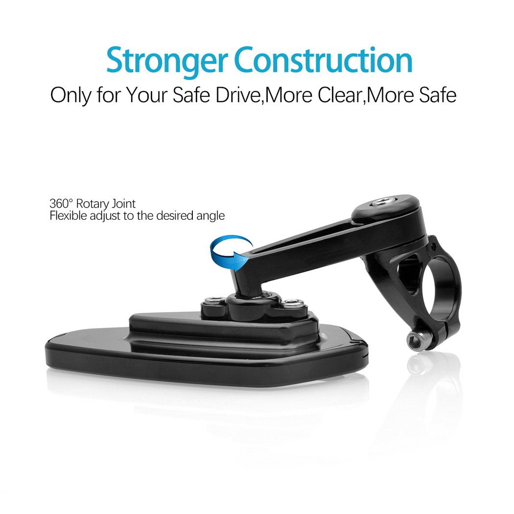 MZS Motorcycle Bar End Mirrors Rear View Side Mirror Black 7/8 Compatible with GROM MSX125 CB500F Z125 Z750 Z900 MT-03 MT-07 FZ-