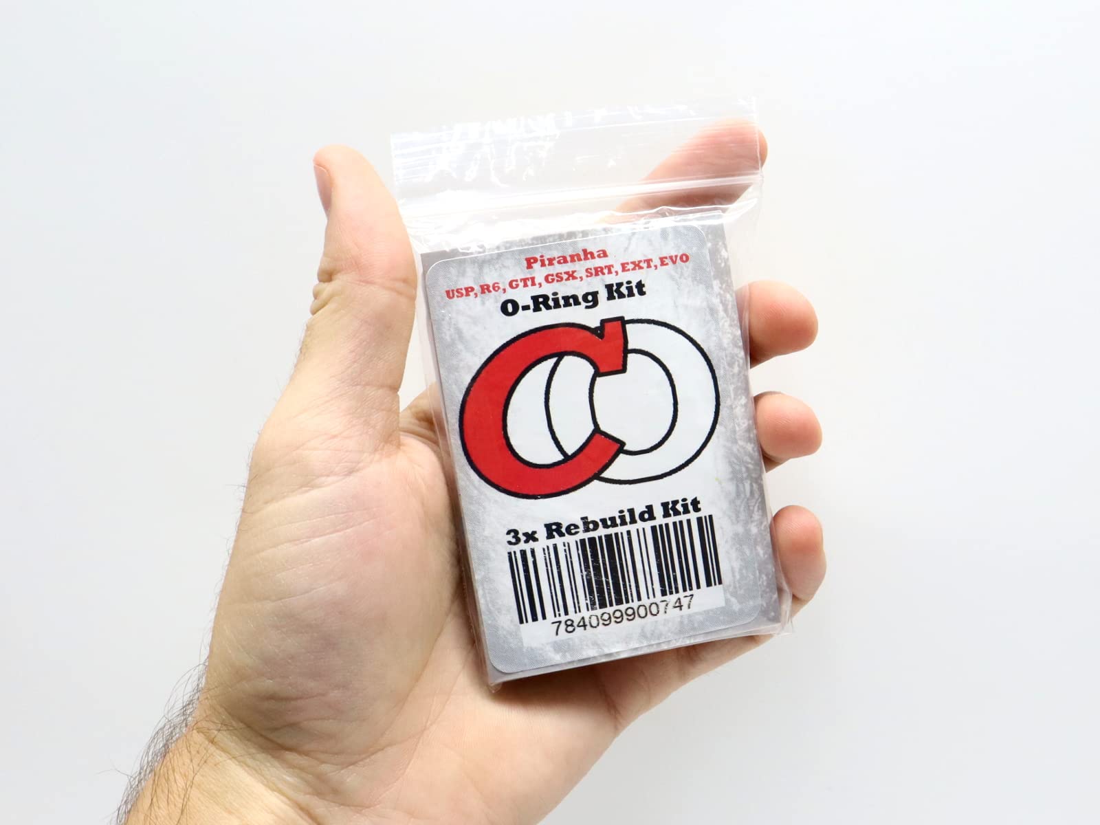 Captain O-Ring Piranha USP, R6, GTI, GSX, SRT, EXT, EVO - Color Coded 3X Oring Rebuild Kit