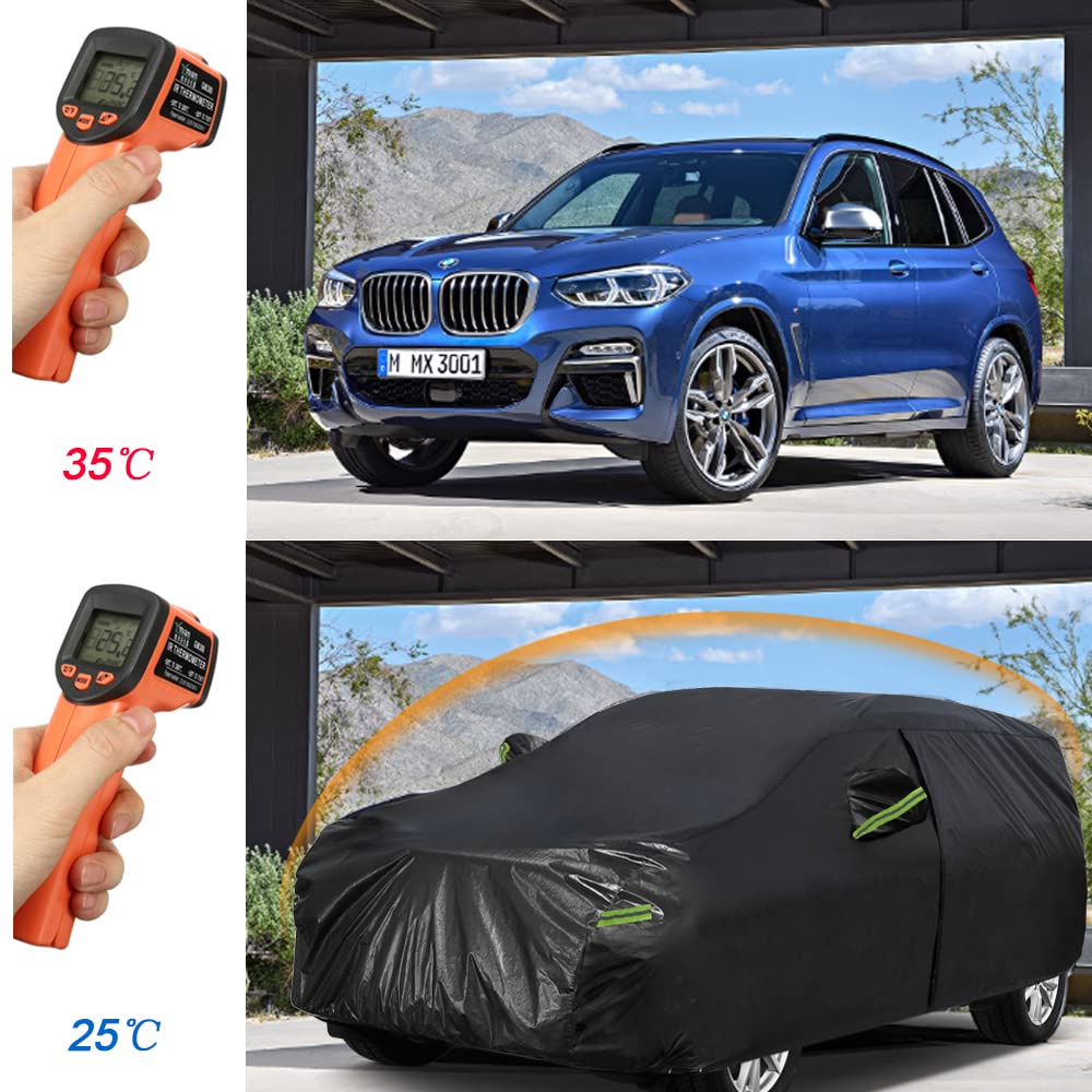 Koukou Waterproof Suv Car Cover Suitable Fortoyota Rav4 From 2005 To 2025, 7 Layers Windproof All Weather Waterproof Outdoor Cov