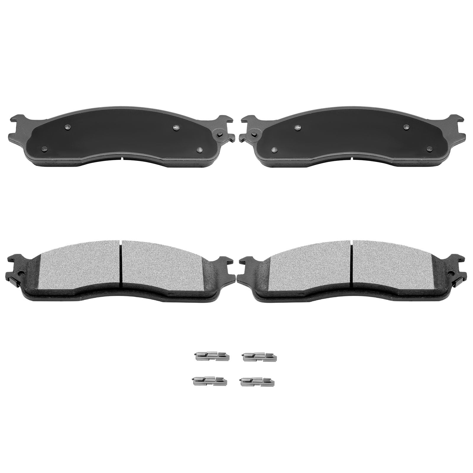 Automuto 4Pcs Front Semi-Metallic Disc Brake Pads Set D965 For Dodge Ram 1500 2006-2008,For Dodge Ram 2500 2003-2008,For Dodge R