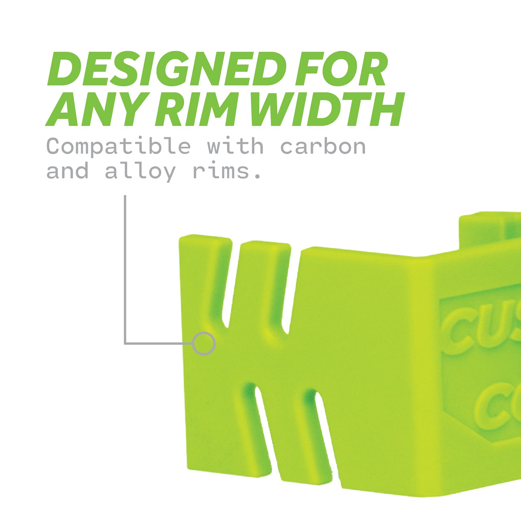 Cushcore Bead Bro - Locks Bead In Place, Rubber Bumper, Strong & Durable Plastic, Works With Any Wheel Size & Rim Width, Wheel I