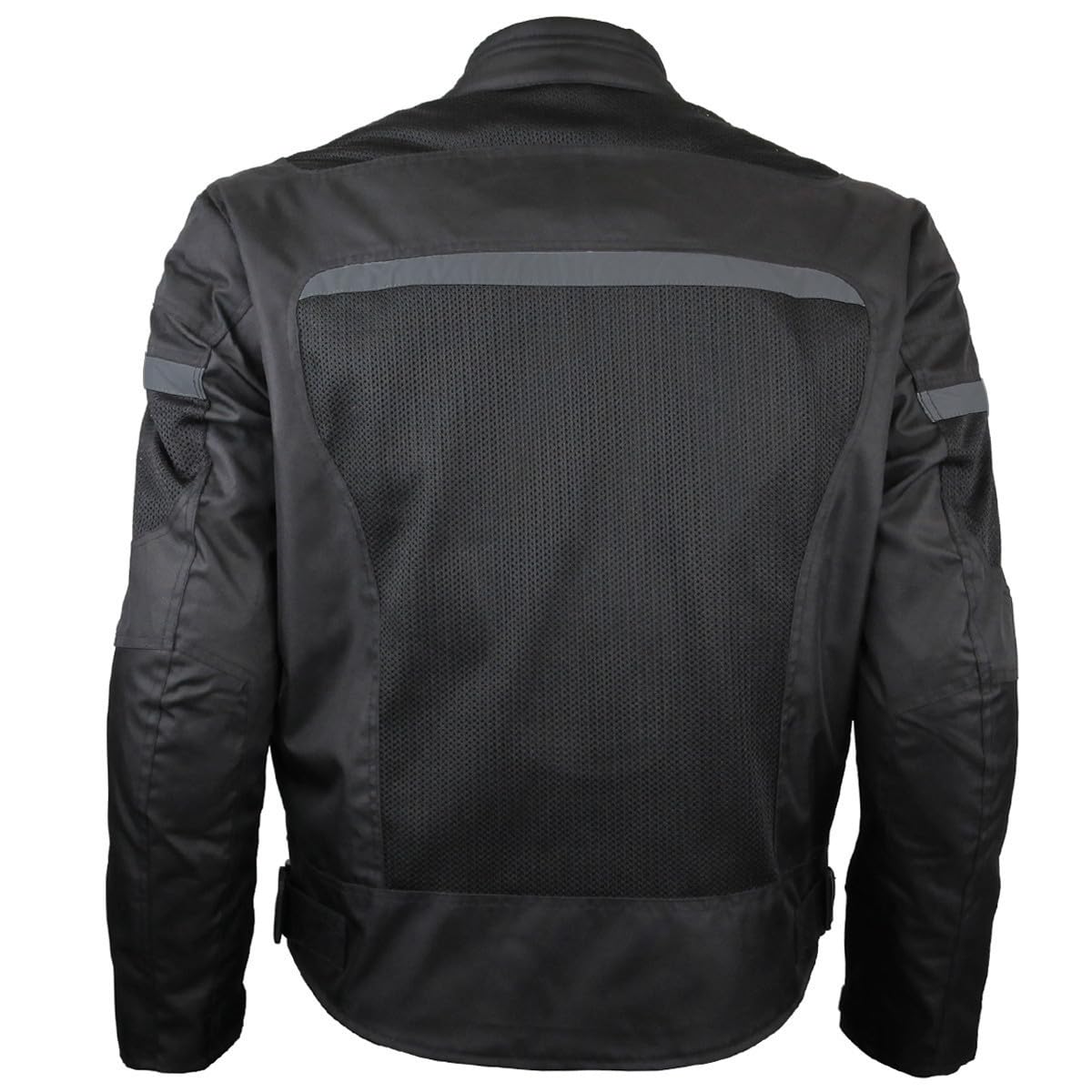 Mens Motorcycle Perforated Textile Reflective Mesh Riding 3 Season Jacket With Ce Amors (Xl)
