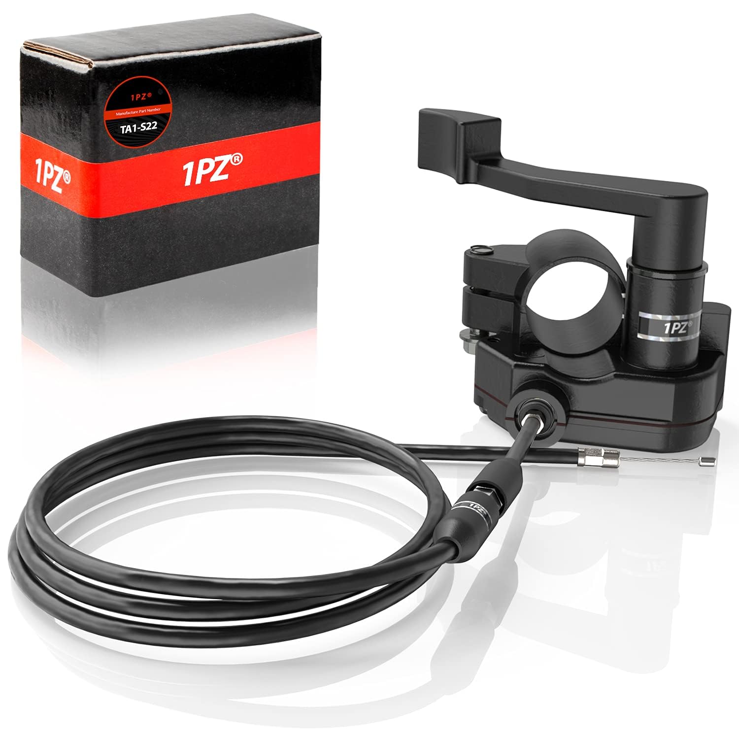 1PZ TA1-S22 Heavy Duty 7/8'' 22mm Thumb Throttle Cable Accelerator Handle Assembly For 50cc 70cc 90cc 110cc 125cc 250cc 4 Wheele