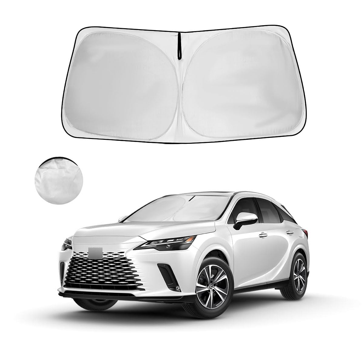 Hohuigo Windshield Sun Shade Fit 2025 2024 2023 2022 Lexus Nx Nx250 Nx350 Nx350H Nx450H+ Foldable Front Window Sunshade Accessor
