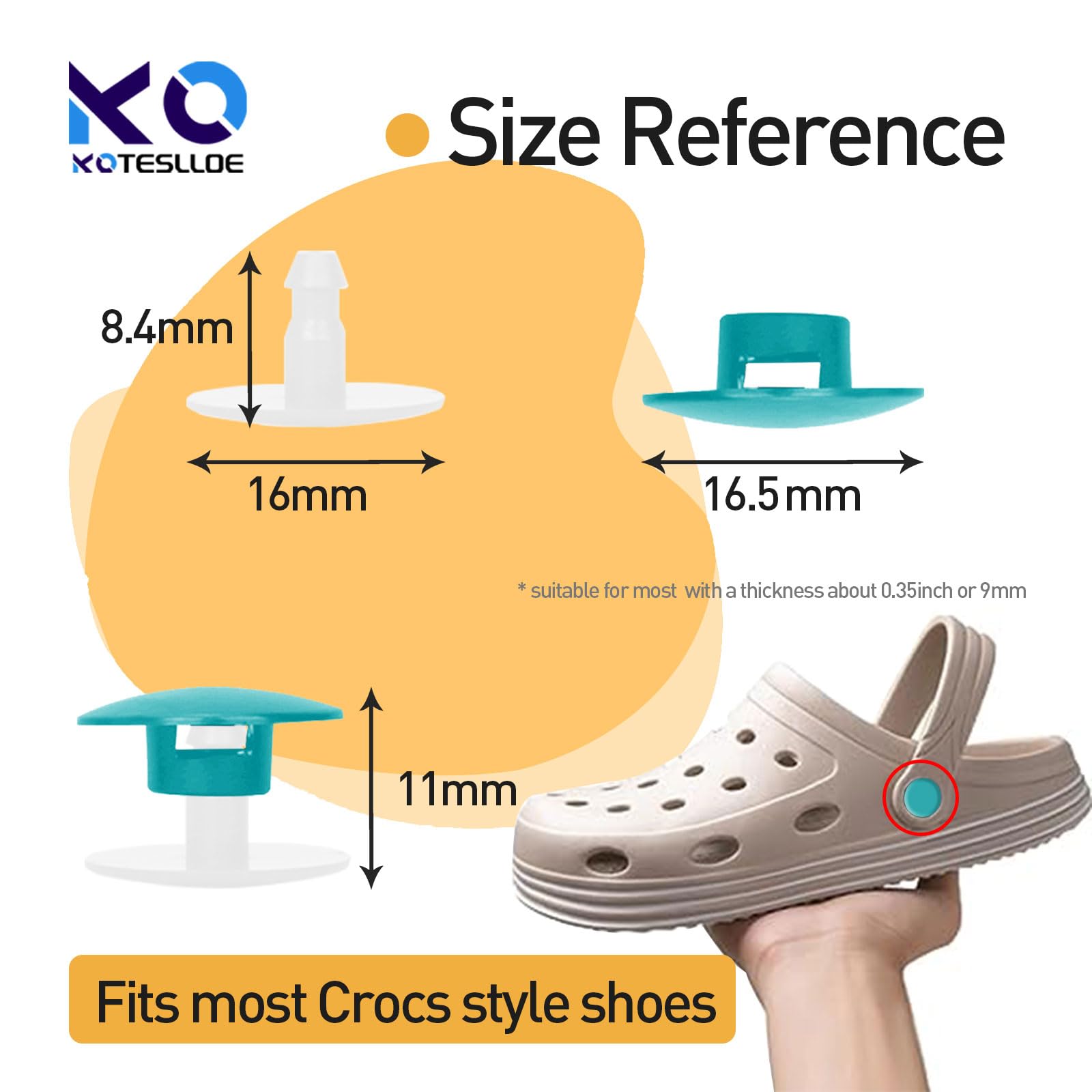 8 Sets Replacement Rivets For Croc, Replacement Parts For Croc, Accessories Help You Repair Instead Replace A New Pair Of Croc,