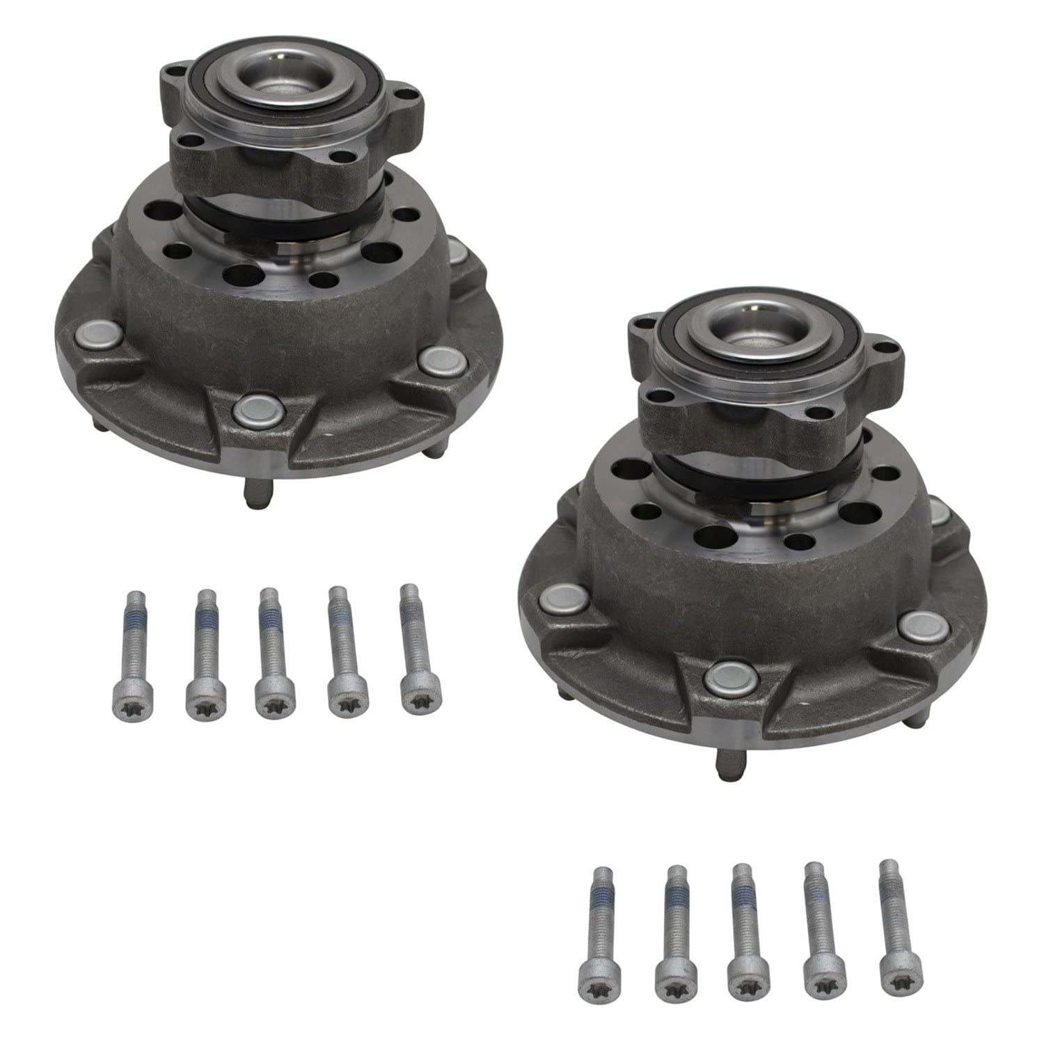 Trq Front Wheel Hub Bearings Assembly Set Compatible With 2015 Ford Transit-250 2015-2017 Transit-350 2015-2018 Transit-350 Hd