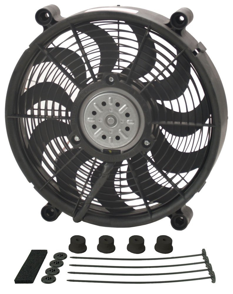 Derale 18214 14 High Output Radiator Fan,Black