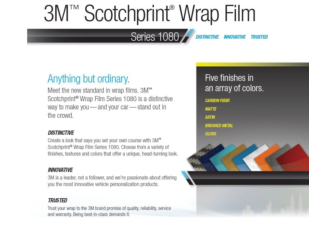 3M 2080 Series G53 Gloss Flame Red - 5Ft X 2Ft - 10Sq Ft - Dual Cast Thick Vinyl Car Wrapping Film - Vehicle Sheet Roll