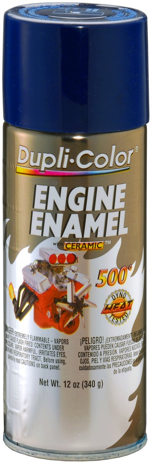 Dupli-Color (Ede160607 Ford Dark Blue Engine Enamel With Ceramic - 12 Oz. Aerosol, (Case Of 6)