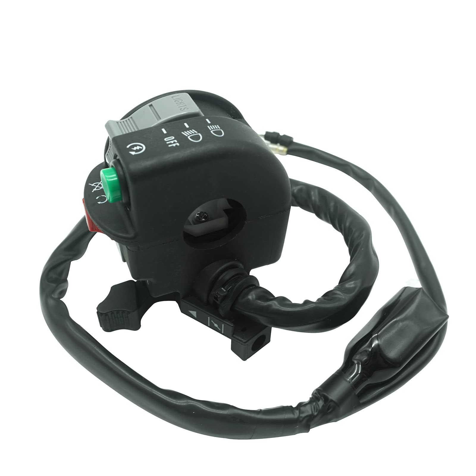 M Mati Left Handlebar Switch Start Stop Headlight Override For Kawasaki Prairie 360 Kvf360 2003-2013 Kfx700 2004-2009 Prairie 300 400 Kvf300 Kvf400 2002 46091-1848