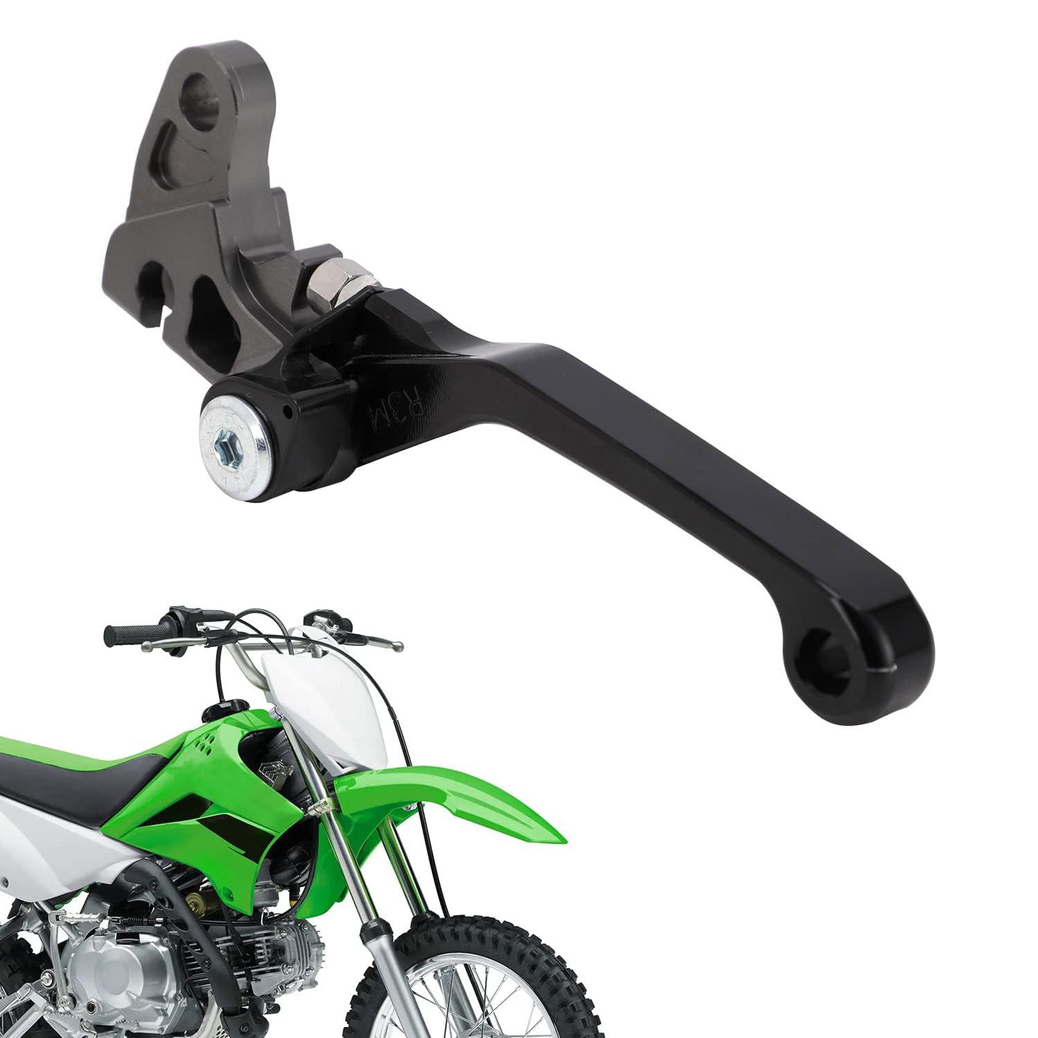 Jfg Racing Motorcycle Brake Lever Folding Levers Cnc For Klx 110 Klx110 Klx110L 2010-2023 Black