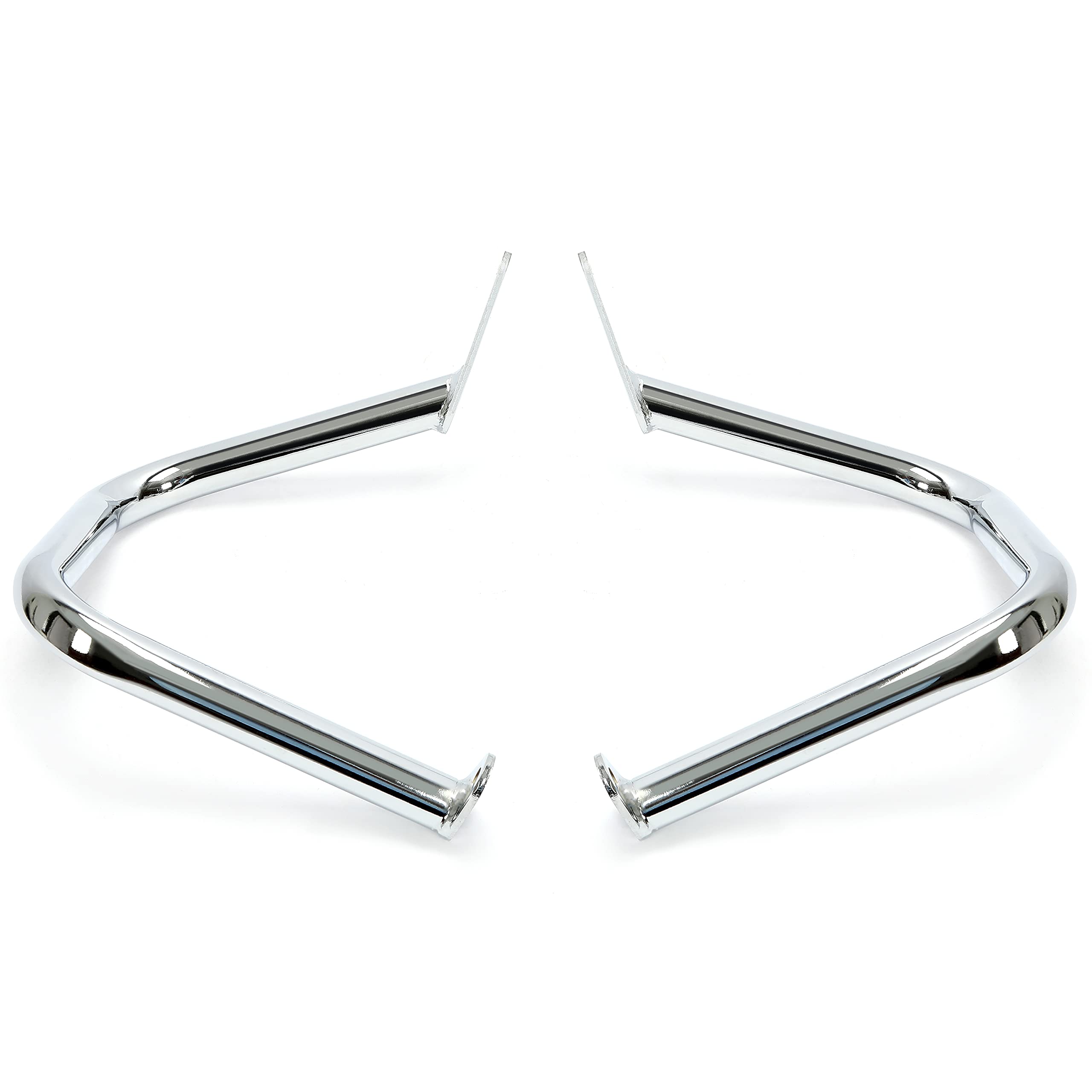 Ecotric Engine Guard Highway Crash Bar Compatible With 1997-2016 Yamaha V-Star Dragstar 400 650 Xvs650 Classic & Custom Chrome