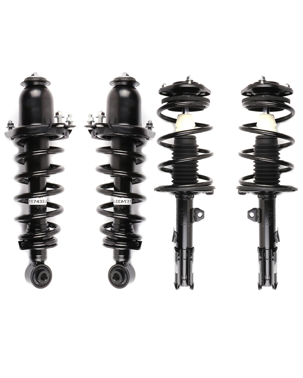 Scitoo Front And Rear Complete Struts Spring Assembly Shocks Struts Fits 2005-2010 For Scion Tc Quick Struts 172391 172400L - Se