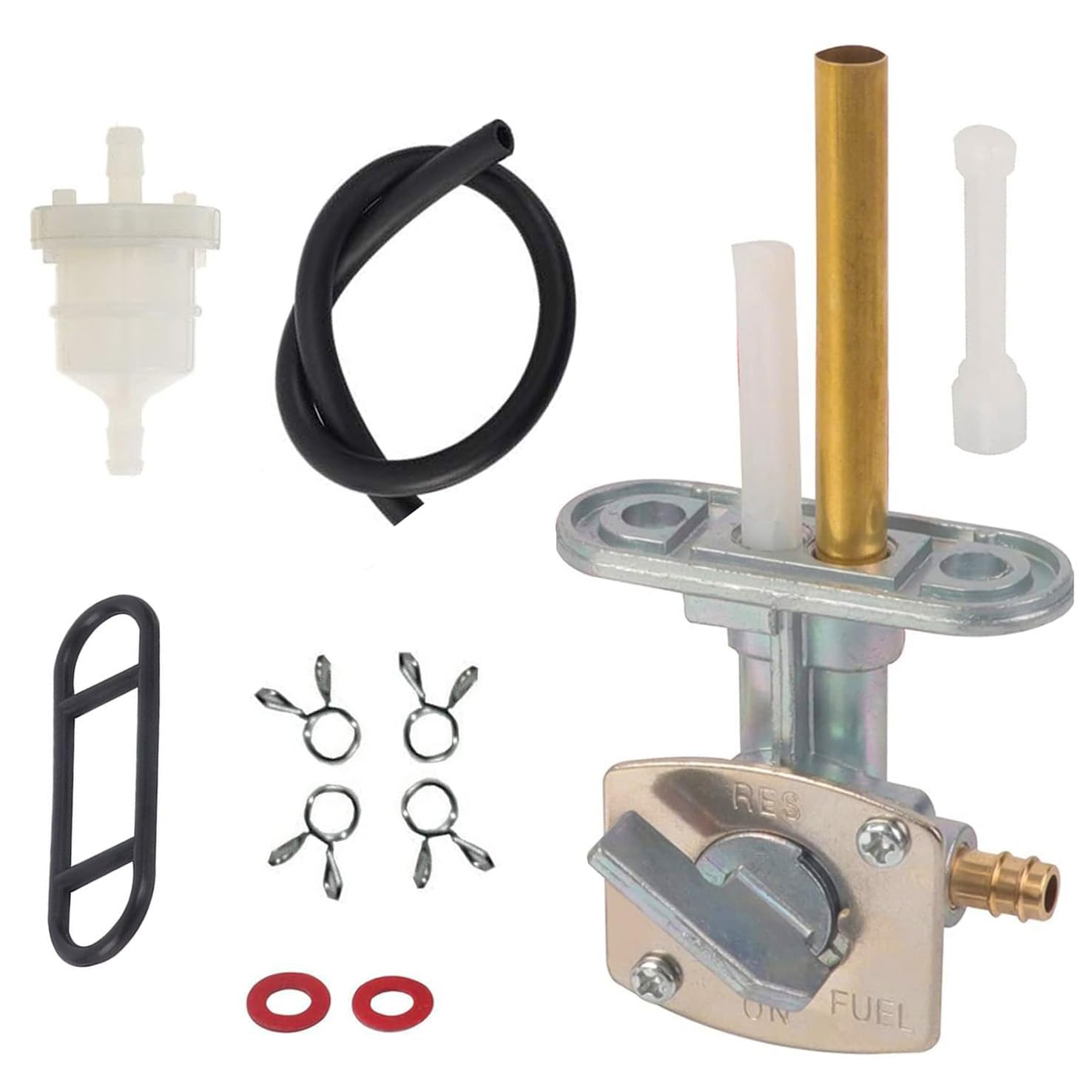 Earlyred Fuel Gas Switch Petcock Line For Yamaha Ttr 90 125 225 230 250 Timberwolf Bear Tracker Big Bear 250 Grizzly Raptor Warrior Wolverine 350 Moto-4 For Kawasaki Klf 300 For Suzuki Quadsport 400