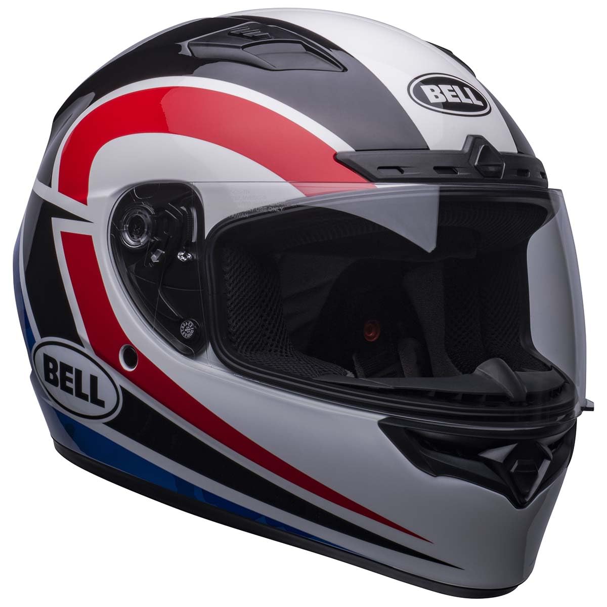 Bell Qualifier Dlx Mips Street Helmet (Gloss Blitz White/Blue Camo - 2X-Large)