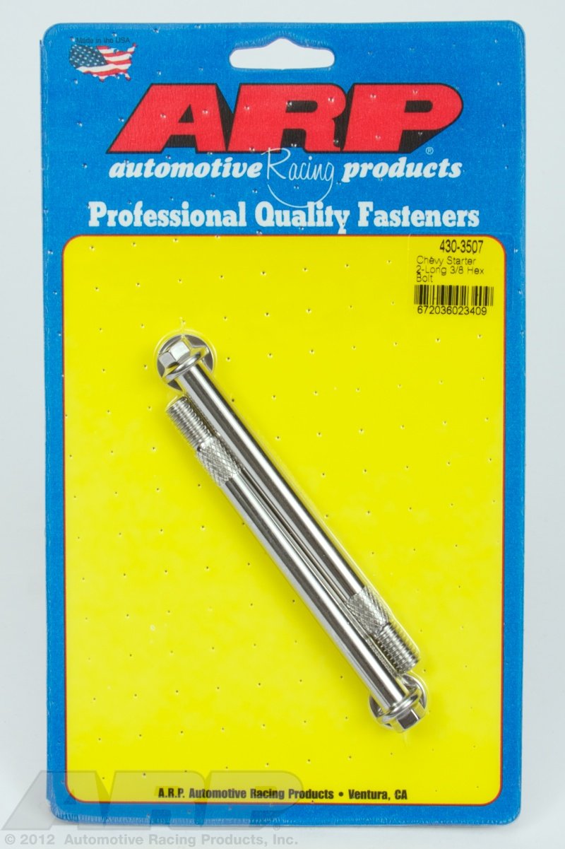 Arp 430-3507 Chevy W/ 2 Long 3/8 Starter Bolt Kit