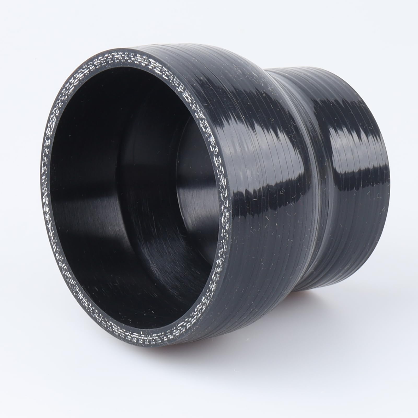 Ac Performance Id 3.25'' To 2.5'' (83Mm To 63Mm) Silicone Hose Straight Reducer 4-Ply Reinforced Black, 3'' Length