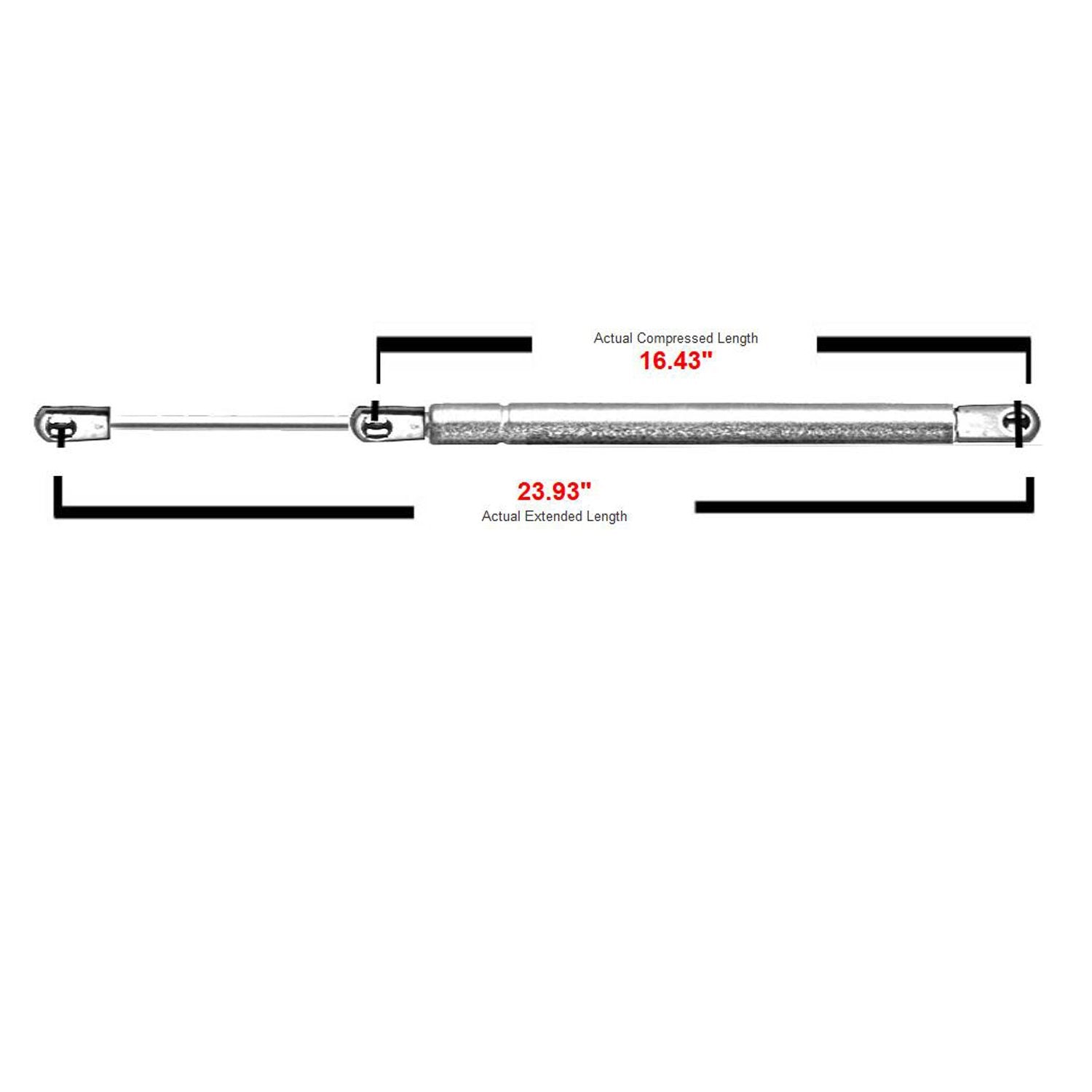 Rear Liftgate Tailgate Lift Supports Struts Shocks Gas Spings 6262 For 2002-2006 Cadillac Escalade,2000-2004 Gmc Yukon,2000-2004 Chevrolet Suburban Tahoe Sg230064,10389051,Pack Of 2