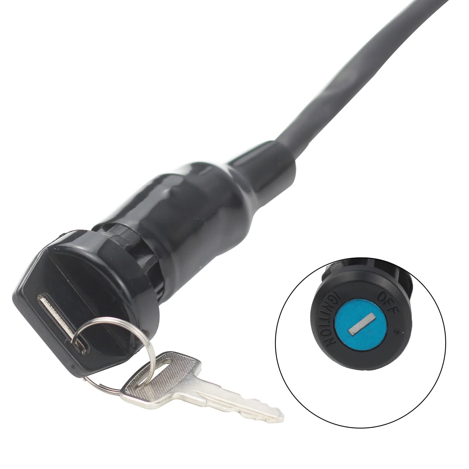 Ignition Switch Key Compatible with Honda ATV TRX350 TRX420 TRX450 Foreman TRX350FM 4x4 2000-2006 Rancher 350 400 420 Waterproof