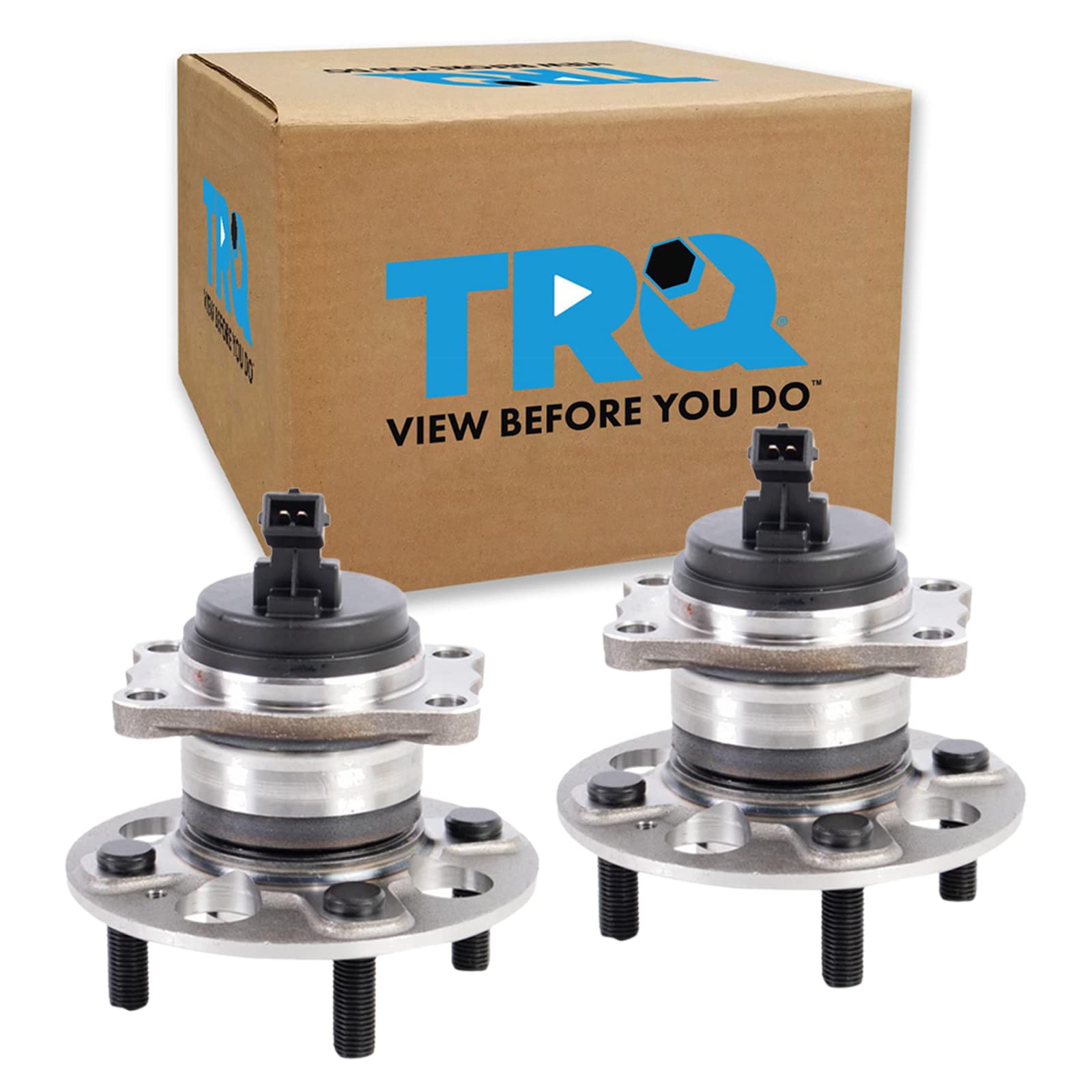Trq Rear Wheel Hub Bearings Assembly Set Compatible With 2018-2022 Hyundai Accent 2018-2021 Kia Rio
