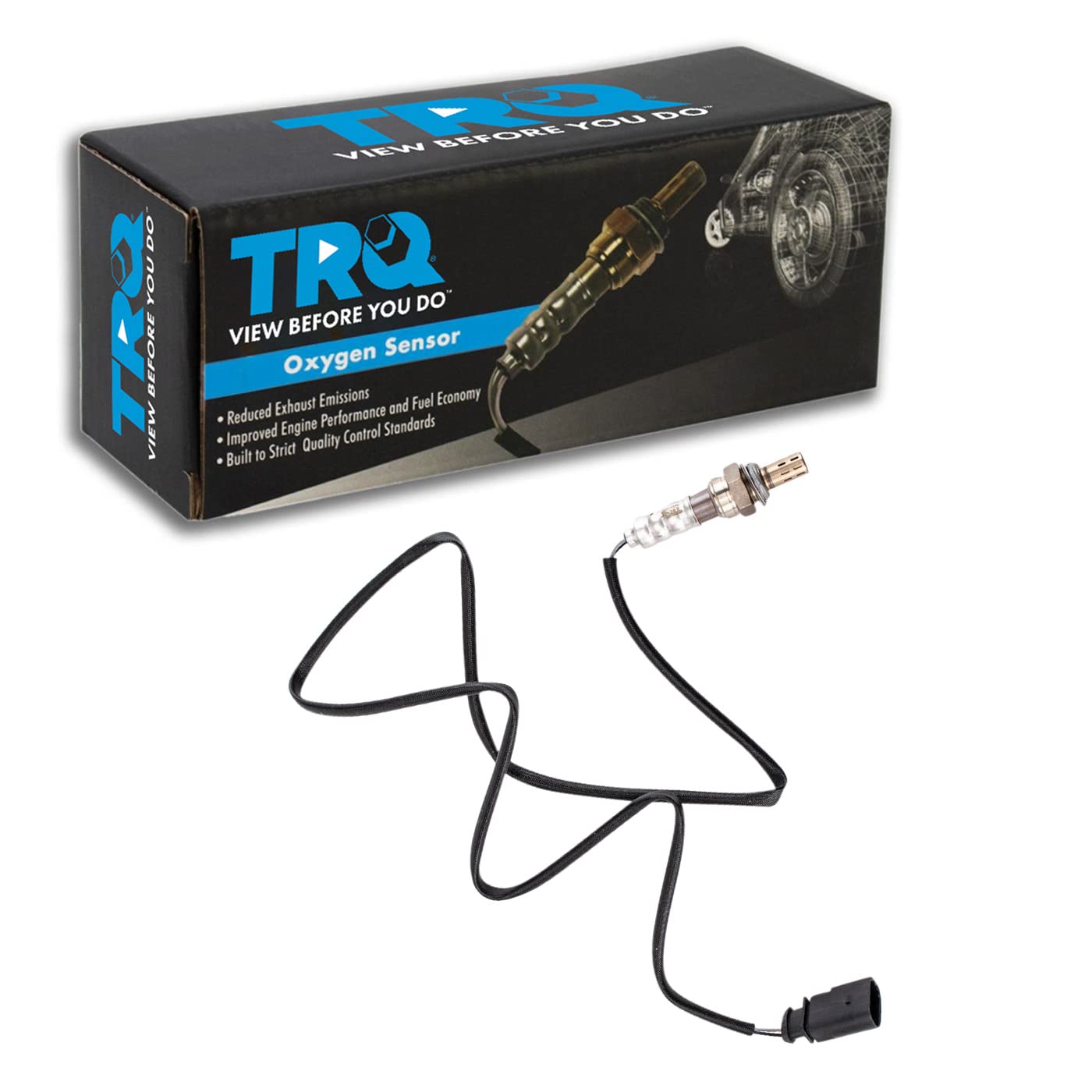 Trq Downstream Left O2 Oxygen Sensor Drivers Side Compatible With 2010-2011 Audi A6 2005-2009 A6 Quattro 2011-2015 Q7