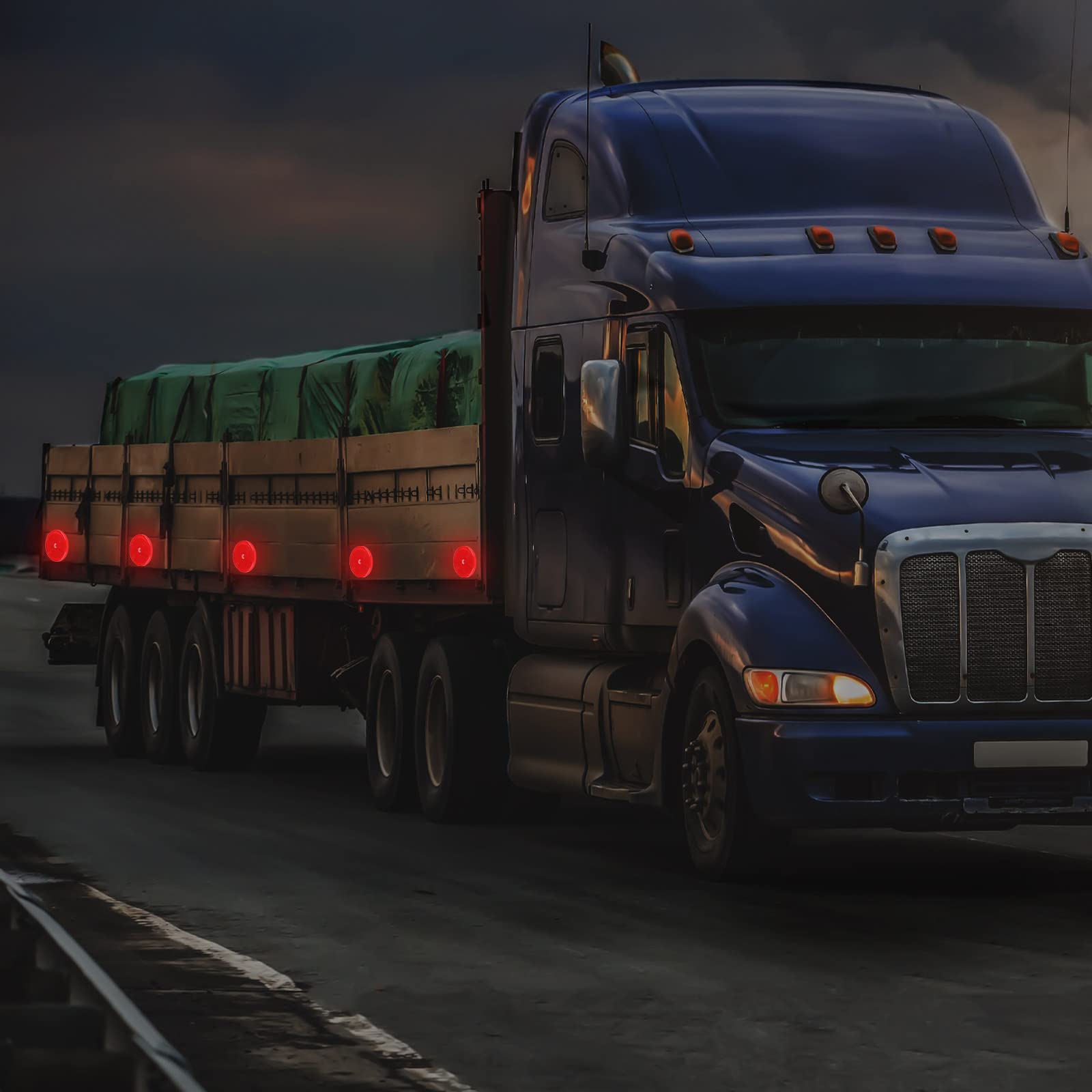 Kingdder 48 Pcs Front Reflector Round Reflector For Driveway Fence Gate Posts Trailers Safety Reflectors With Center Mounting Holes Automobiles Boats Mailboxes Reflector (Red)