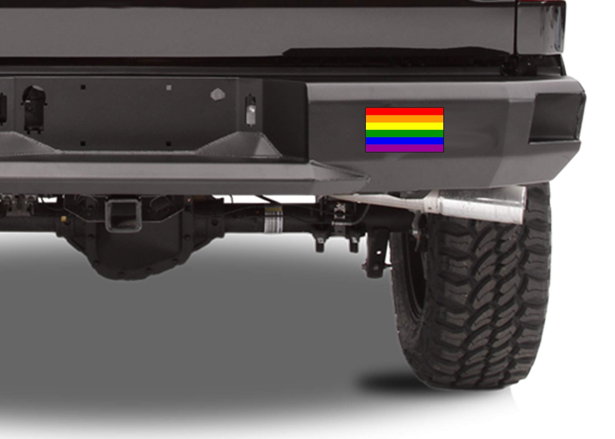 Rogue River Tactical LGBT Rainbow Flag Sticker - Vinyl Car Decal (5x3") for Gay Pride Support