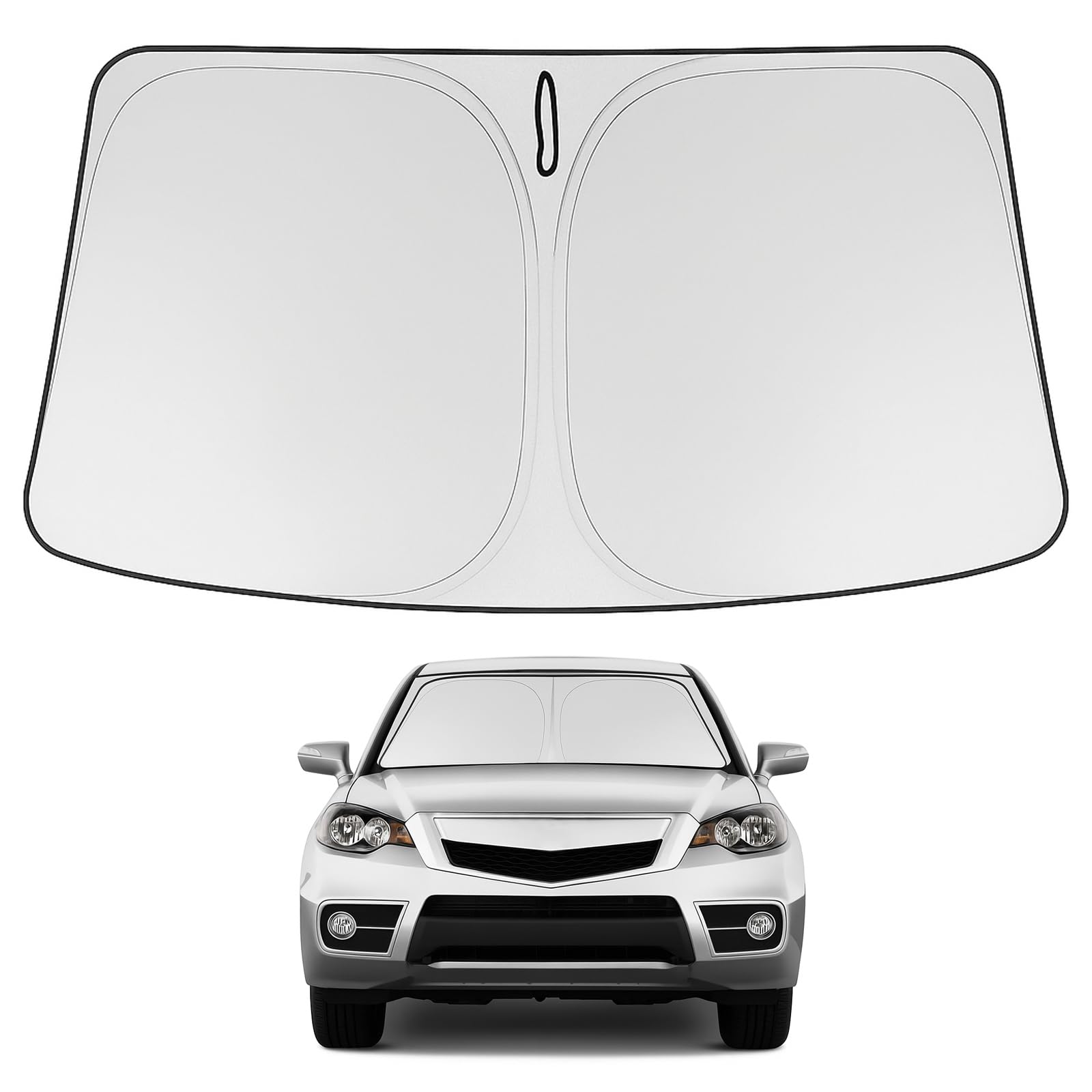 Proadsy 2025 Upgrade Windshield Sun Shade Custom Fit 2007-2012 Rdx Acura Rdx Foldable Front Sunshade Protector Sun Visor Blocks