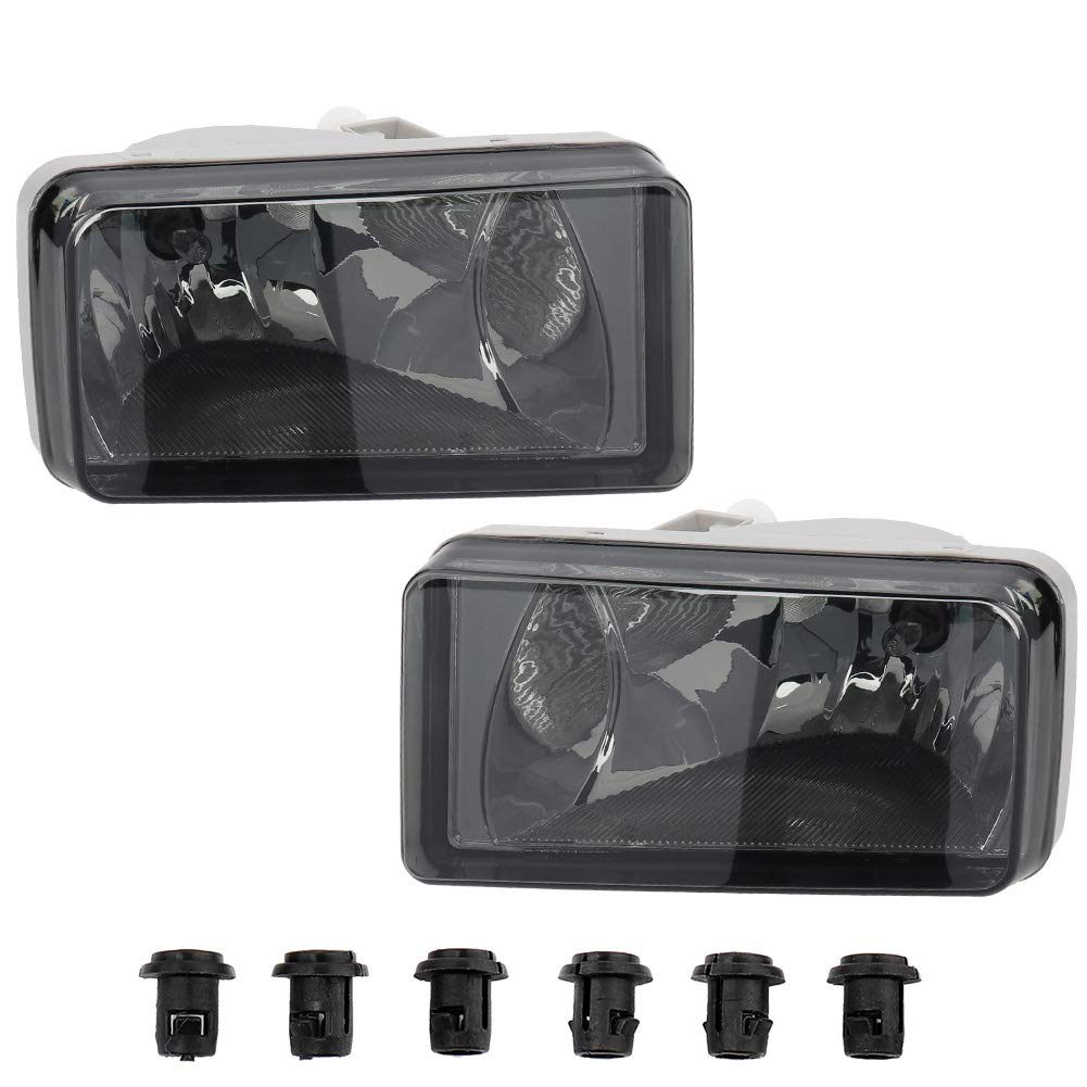 Mayasaf Smoked Lens Fog Light Pair Of Bumper Fog Lamp For Chevy 2007-14 Silverado/Suburban/Avalanche/Tahoe, For Gmc 2007-14 Sier