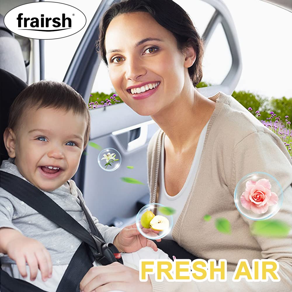Frairsh Car Air Fresheners Vent Clips, Car Scents Air Freshener Pack Of 6, Fall Car Fresheners Up To 180 Days Long Lasting, Odor