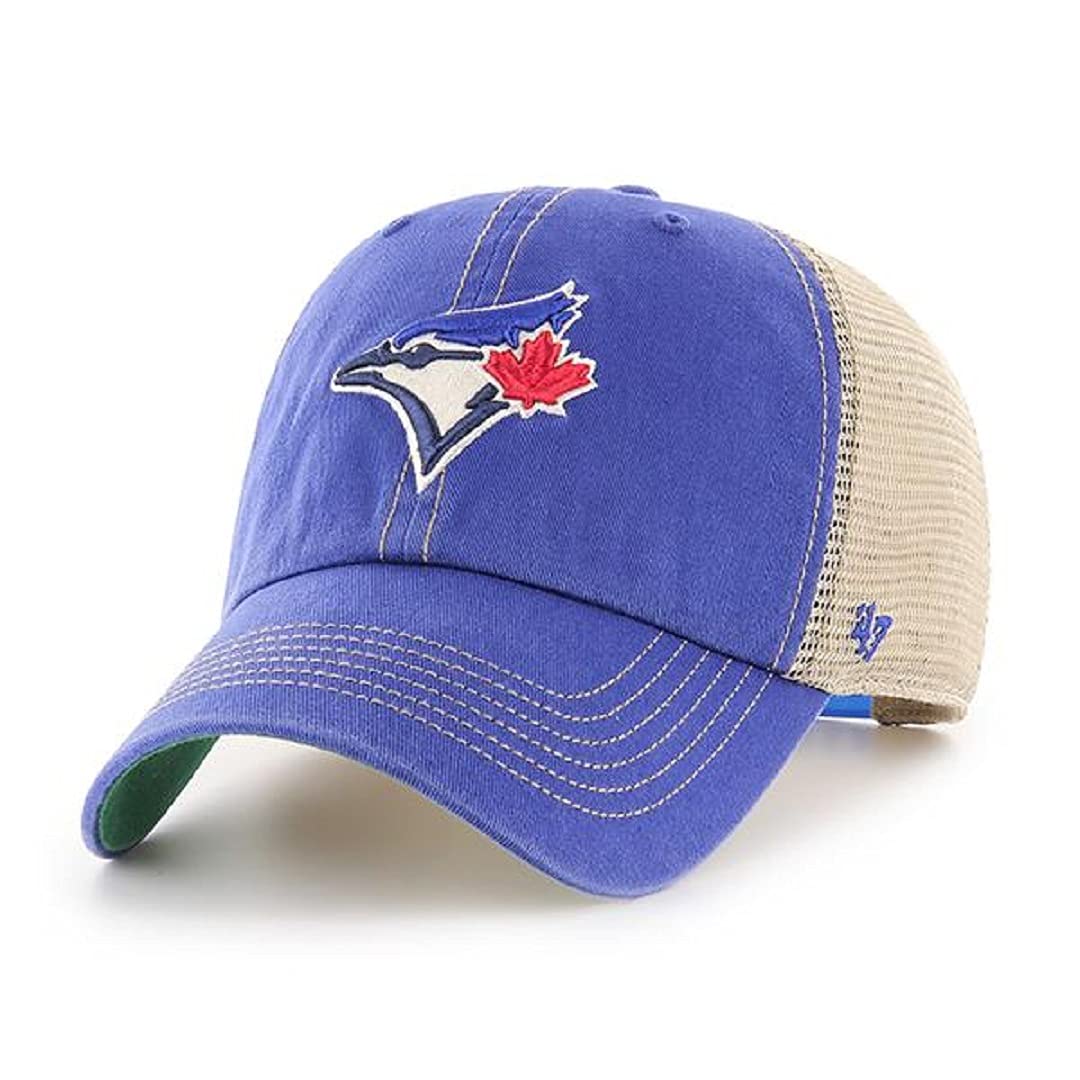 47 Mlb Trawler Mesh Clean Up Adjustable Hat, Adult One Size Fits All (Toronto Blue Jays Blue)