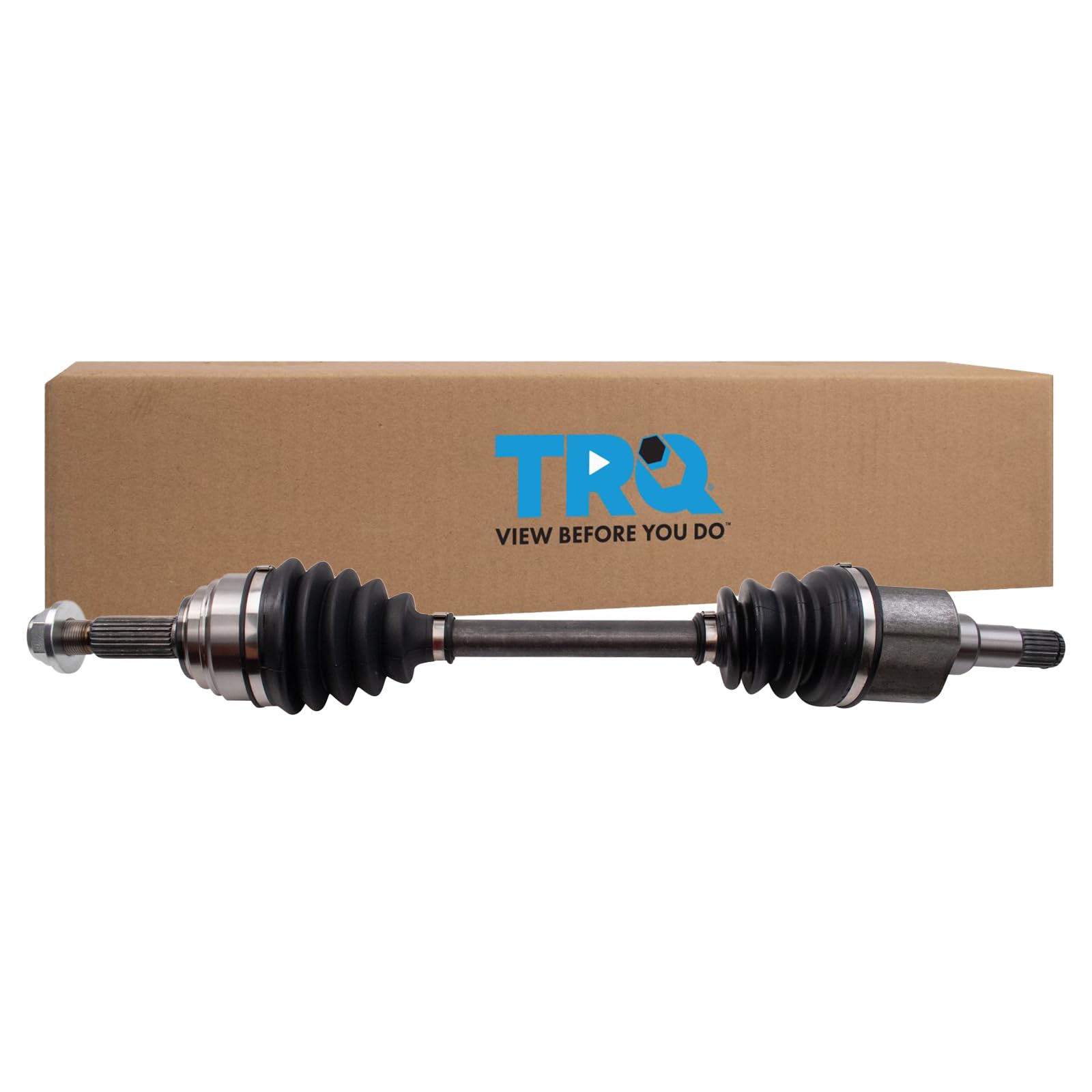 Trq Front Left Cv Axle Shaft Assembly Drivers Side Compatible With 11-18 Ford Fiesta