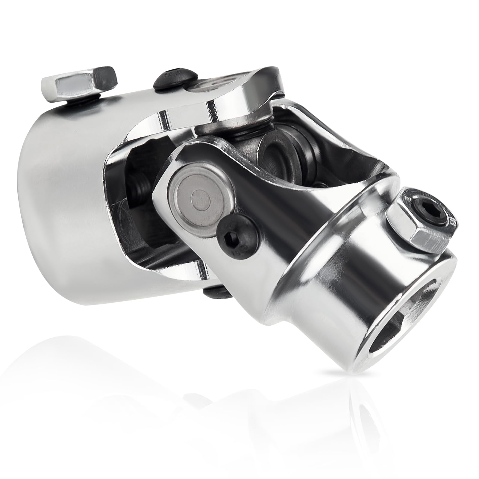 WMPHE Single Steering Shaft Universal U Joint 3/4'' DD to 1'' DD, 83mm (3-1/4'') Working Angle 35Degree