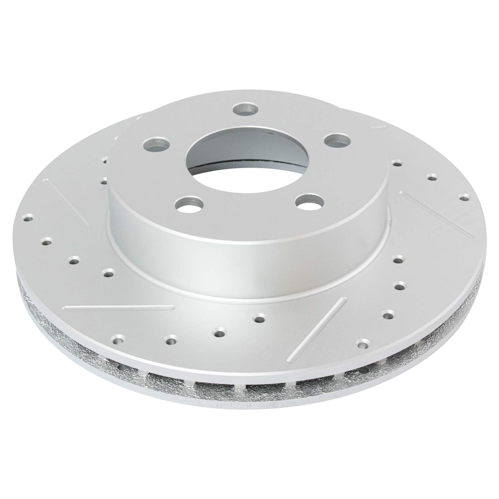 Trq Front Performance Brake Rotors Set Vented Premium G-Coated Cross Drilled & Slotted Compatible With 1995-2001 Ford Explorer 1